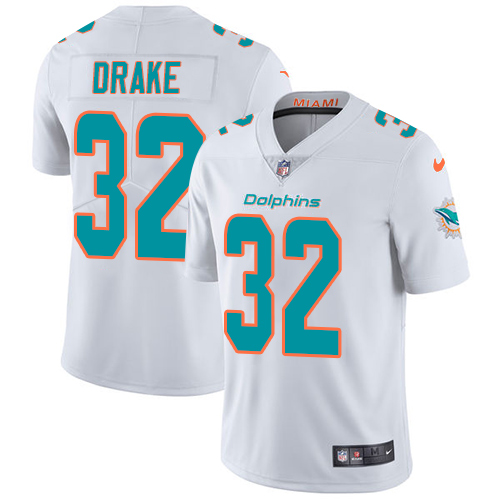 Nike Miami Dolphins #32 Kenyan Drake White Men Stitched NFL Vapor Untouchable Limited Jersey